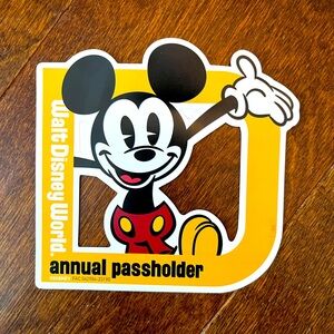 Disney World Mickey Mouse Annual Passholder Magnet 2024